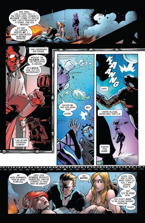Domino 5 pg. 11 - published by A: Michael Shelfer Layouts: David Baldeon